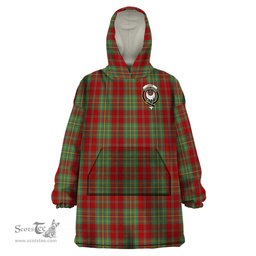 Scottish Leask Clan Family Crest Tartan Snuggie Hoodie Plaid Wearable Blanket Hoodie