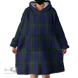 Scottish Lewis of Wales Clan Tartan Snuggie Hoodie Plaid Wearable Blanket Hoodie