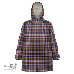 Scottish Lysaght Dress Clan Tartan Snuggie Hoodie Plaid Wearable Blanket Hoodie