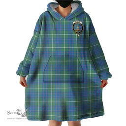 Scottish MacIntyre Hunting Ancient Clan Family Crest Tartan Snuggie Hoodie Plaid Wearable Blanket Hoodie