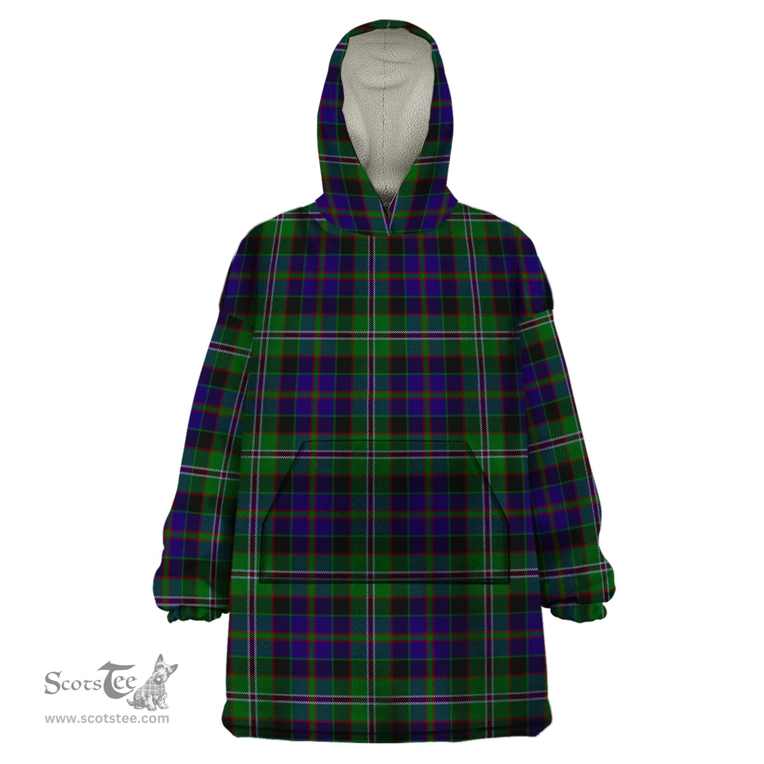 Scottish MacCraig Clan Tartan Snuggie Hoodie Plaid Wearable Blanket Hoodie