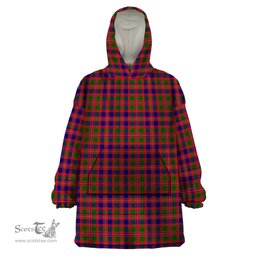 Scottish MacIntyre Modern Clan Tartan Snuggie Hoodie Plaid Wearable Blanket Hoodie