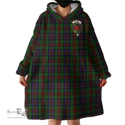 Scottish MacDuff Hunting Clan Family Crest Tartan Snuggie Hoodie Plaid Wearable Blanket Hoodie