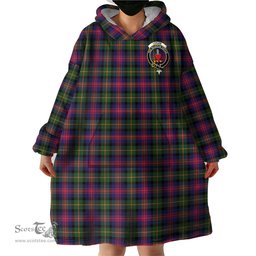 Scottish Logan Modern Clan Family Crest Tartan Snuggie Hoodie Plaid Wearable Blanket Hoodie