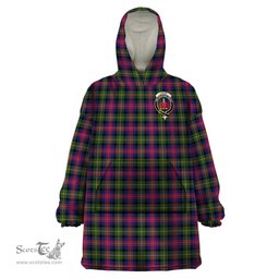Scottish Logan Modern Clan Family Crest Tartan Snuggie Hoodie Plaid Wearable Blanket Hoodie