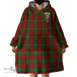 Scottish Lennox Clan Family Crest Tartan Snuggie Hoodie Plaid Wearable Blanket Hoodie