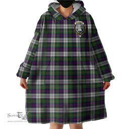 Scottish MacCallum Dress Clan Family Crest Tartan Snuggie Hoodie Plaid Wearable Blanket Hoodie