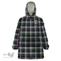 Scottish MacCallum Dress Clan Family Crest Tartan Snuggie Hoodie Plaid Wearable Blanket Hoodie