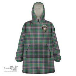 Scottish MacFarlane Hunting Ancient Clan Family Crest Tartan Snuggie Hoodie Plaid Wearable Blanket Hoodie