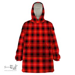 Scottish MacIver Modern Clan Tartan Snuggie Hoodie Plaid Wearable Blanket Hoodie