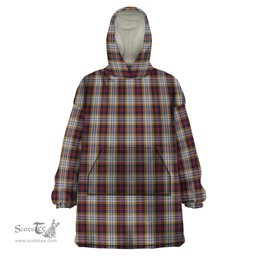 Scottish MacInnes Ancient Hunting Clan Tartan Snuggie Hoodie Plaid Wearable Blanket Hoodie