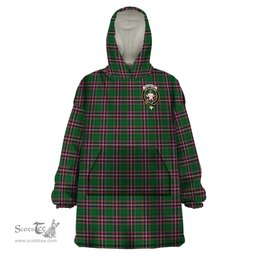 Scottish MacFarlane Hunting Clan Family Crest Tartan Snuggie Hoodie Plaid Wearable Blanket Hoodie