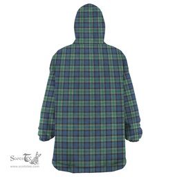 Scottish Leslie Hunting Ancient Clan Tartan Snuggie Hoodie Plaid Wearable Blanket Hoodie