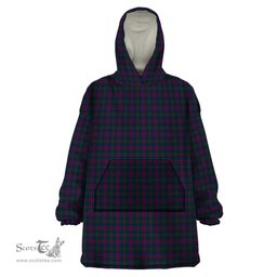 Scottish MacCaughan Clan Tartan Snuggie Hoodie Plaid Wearable Blanket Hoodie