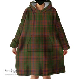 Scottish MacGillivray Hunting Clan Tartan Snuggie Hoodie Plaid Wearable Blanket Hoodie