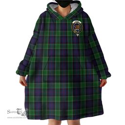 Scottish Leslie Hunting Clan Family Crest Tartan Snuggie Hoodie Plaid Wearable Blanket Hoodie