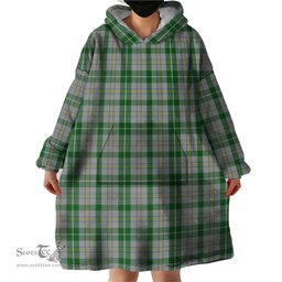 Scottish MacGiboney Dress Clan Tartan Snuggie Hoodie Plaid Wearable Blanket Hoodie