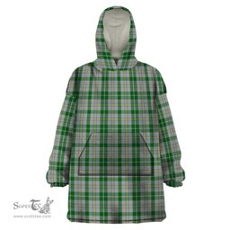 Scottish MacGiboney Dress Clan Tartan Snuggie Hoodie Plaid Wearable Blanket Hoodie