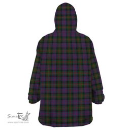 Scottish MacDonell of Glengarry Clan Tartan Snuggie Hoodie Plaid Wearable Blanket Hoodie