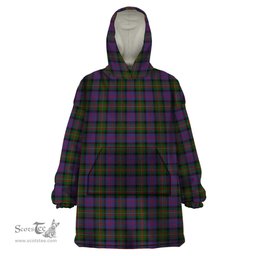 Scottish MacDonell of Glengarry Clan Tartan Snuggie Hoodie Plaid Wearable Blanket Hoodie
