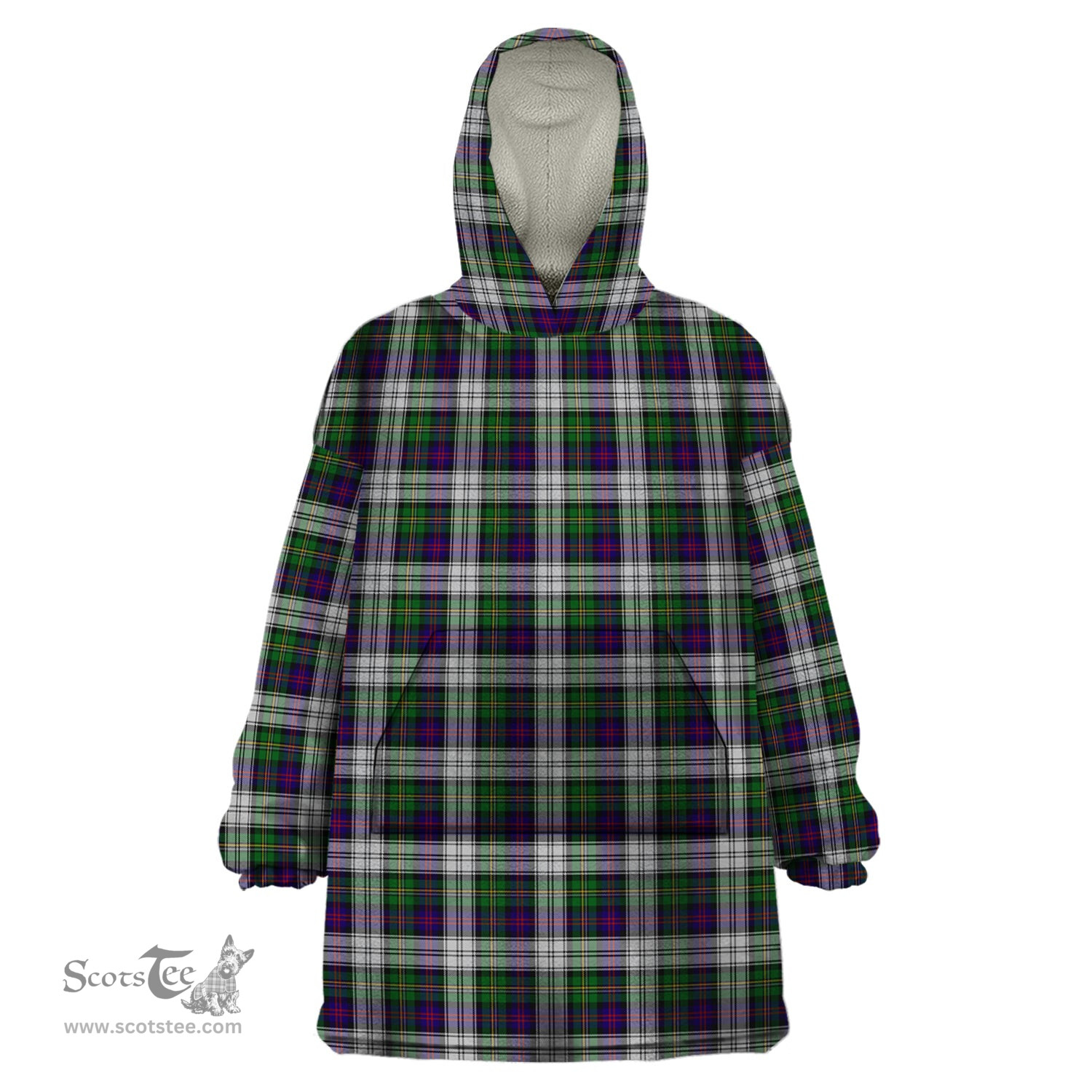 Scottish MacCallum Dress Clan Tartan Snuggie Hoodie Plaid Wearable Blanket Hoodie