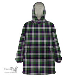 Scottish MacCallum Dress Clan Tartan Snuggie Hoodie Plaid Wearable Blanket Hoodie