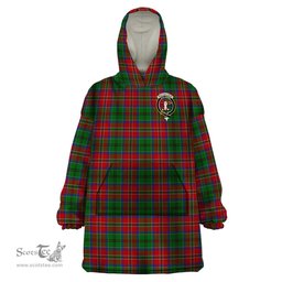 Scottish MacCulloch Clan Family Crest Tartan Snuggie Hoodie Plaid Wearable Blanket Hoodie
