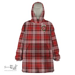 Scottish MacDougall Dress Clan Family Crest Tartan Snuggie Hoodie Plaid Wearable Blanket Hoodie