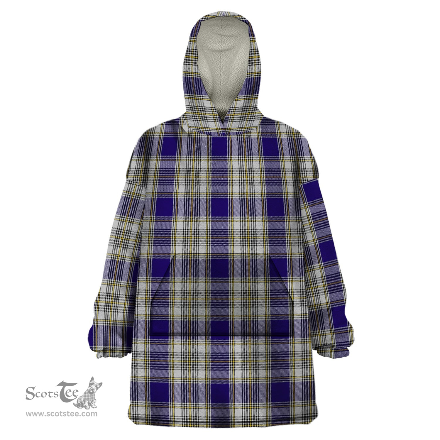 Scottish Livingston Dress Clan Tartan Snuggie Hoodie Plaid Wearable Blanket Hoodie