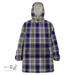 Scottish Livingston Dress Clan Tartan Snuggie Hoodie Plaid Wearable Blanket Hoodie