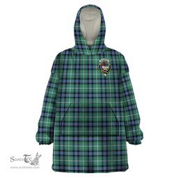 Scottish MacDonald of the Isles Hunting Ancient Clan Family Crest Tartan Snuggie Hoodie Plaid Wearable Blanket Hoodie