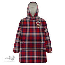 Scottish MacDonald Dress Irish Clan Family Crest Tartan Snuggie Hoodie Plaid Wearable Blanket Hoodie