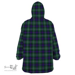 Scottish MacDonald of the Isles Hunting Modern Clan Tartan Snuggie Hoodie Plaid Wearable Blanket Hoodie