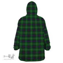 Scottish MacDonald of The Isles Clan Tartan Snuggie Hoodie Plaid Wearable Blanket Hoodie