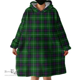 Scottish MacDonald of The Isles Clan Tartan Snuggie Hoodie Plaid Wearable Blanket Hoodie