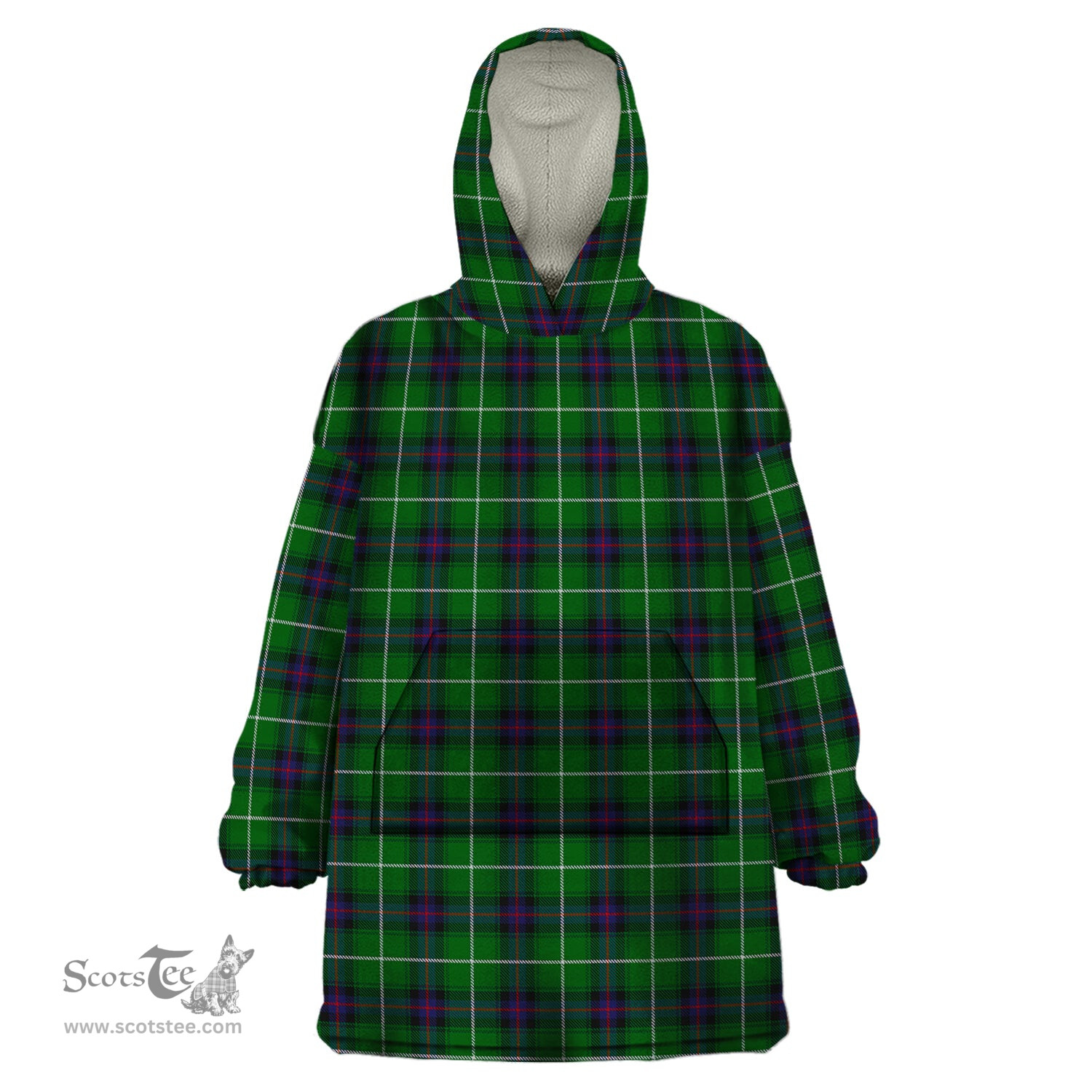 Scottish MacDonald of The Isles Clan Tartan Snuggie Hoodie Plaid Wearable Blanket Hoodie