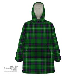Scottish MacDonald of The Isles Clan Tartan Snuggie Hoodie Plaid Wearable Blanket Hoodie