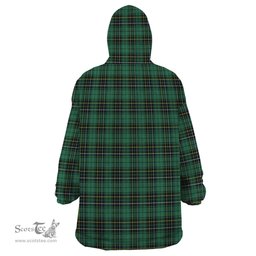 Scottish MacAlpin Ancient Clan Tartan Snuggie Hoodie Plaid Wearable Blanket Hoodie