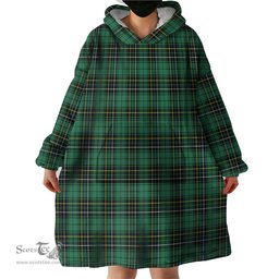 Scottish MacAlpin Ancient Clan Tartan Snuggie Hoodie Plaid Wearable Blanket Hoodie