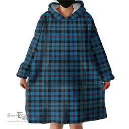 Scottish MacCorquodale Clan Tartan Snuggie Hoodie Plaid Wearable Blanket Hoodie