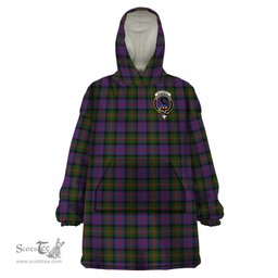Scottish MacDonell of Glengarry Clan Family Crest Tartan Snuggie Hoodie Plaid Wearable Blanket Hoodie