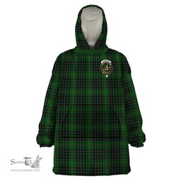 Scottish MacAulay Hunting Clan Family Crest Tartan Snuggie Hoodie Plaid Wearable Blanket Hoodie