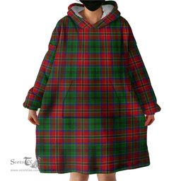 Scottish MacCulloch Clan Tartan Snuggie Hoodie Plaid Wearable Blanket Hoodie