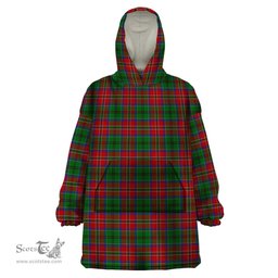 Scottish MacCulloch Clan Tartan Snuggie Hoodie Plaid Wearable Blanket Hoodie