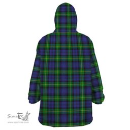 Scottish Meldrum Clan Family Crest Tartan Snuggie Hoodie Plaid Wearable Blanket Hoodie