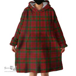 Scottish Lochiel Clan Tartan Snuggie Hoodie Plaid Wearable Blanket Hoodie