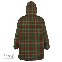 Scottish Mapple Leaf District Clan Tartan Snuggie Hoodie Plaid Wearable Blanket Hoodie