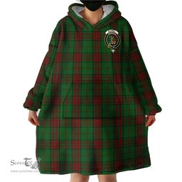 Scottish Maxwell Hunting Clan Family Crest Tartan Snuggie Hoodie Plaid Wearable Blanket Hoodie