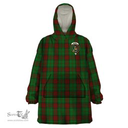 Scottish Maxwell Hunting Clan Family Crest Tartan Snuggie Hoodie Plaid Wearable Blanket Hoodie