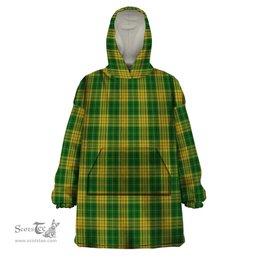 Scottish Meredith of Wales Clan Tartan Snuggie Hoodie Plaid Wearable Blanket Hoodie
